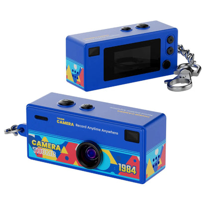 G6 Retro Mini Keychain Thumb Camera 1080P HD Recorder Built-In Flash Auto Focus 130° Wide Angle Lens LCD Screen Portable Camera